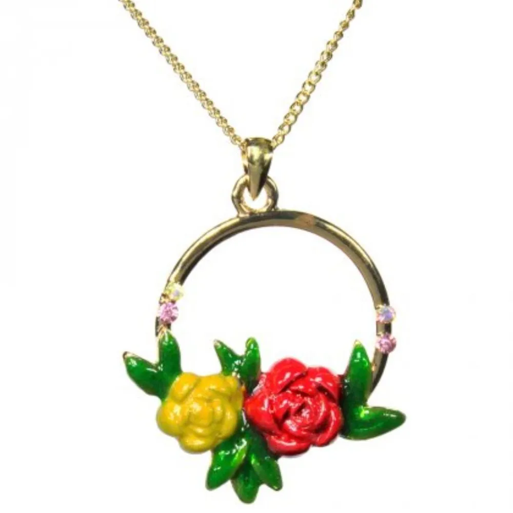 Lila Jewellery 30mm Roses Pendant