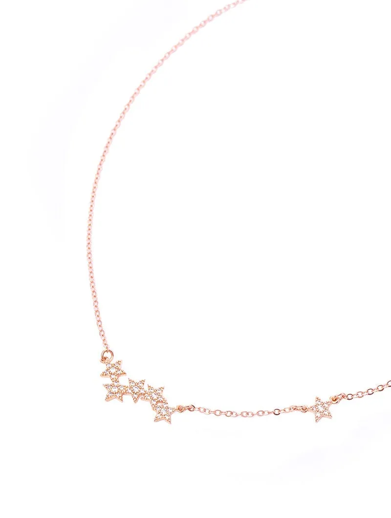 NECKLACE BAR ROSE STAR