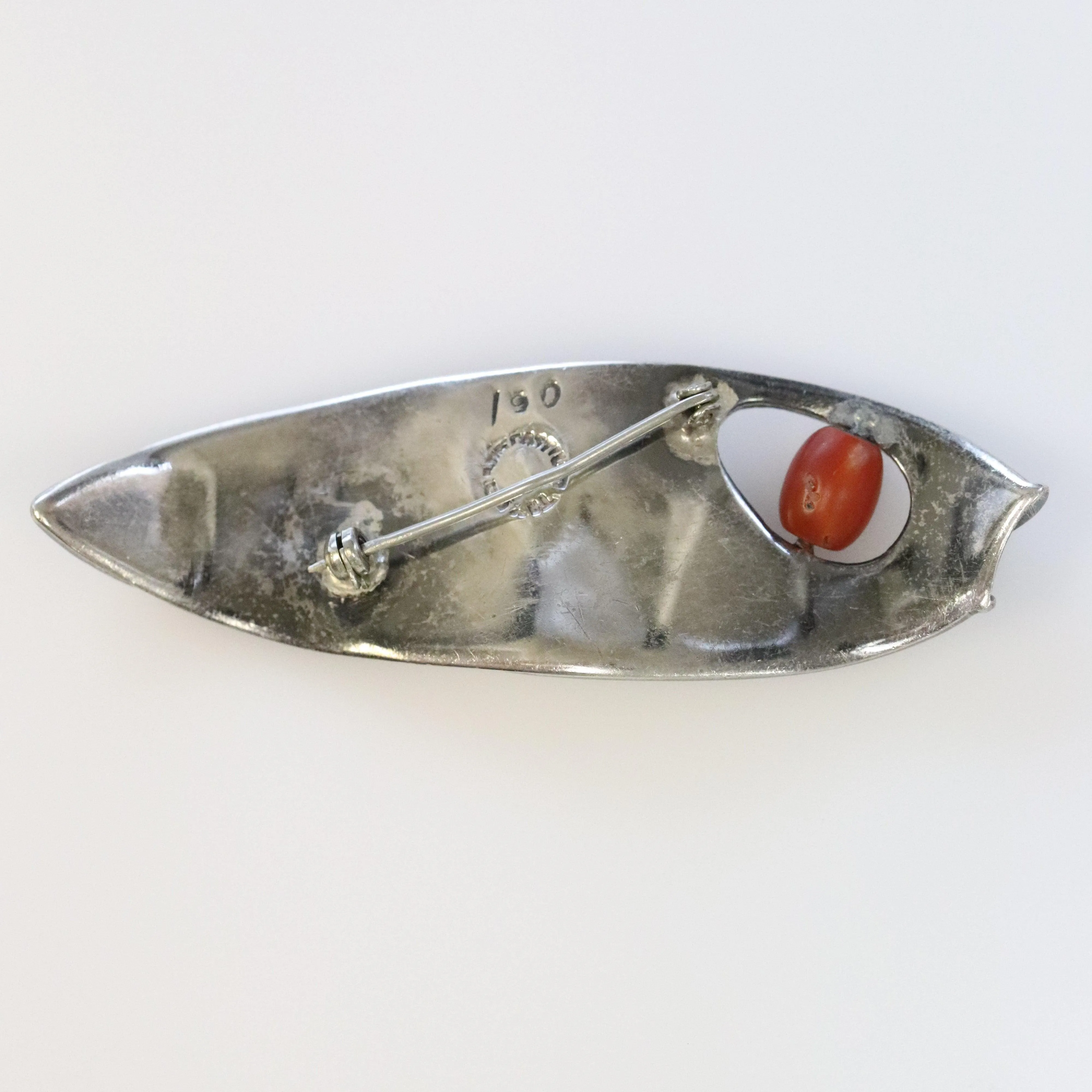 Vintage Los Castillo Taxco Silver Mexican Jewelry | Rare Los Castillo Modernist Fish Brooch